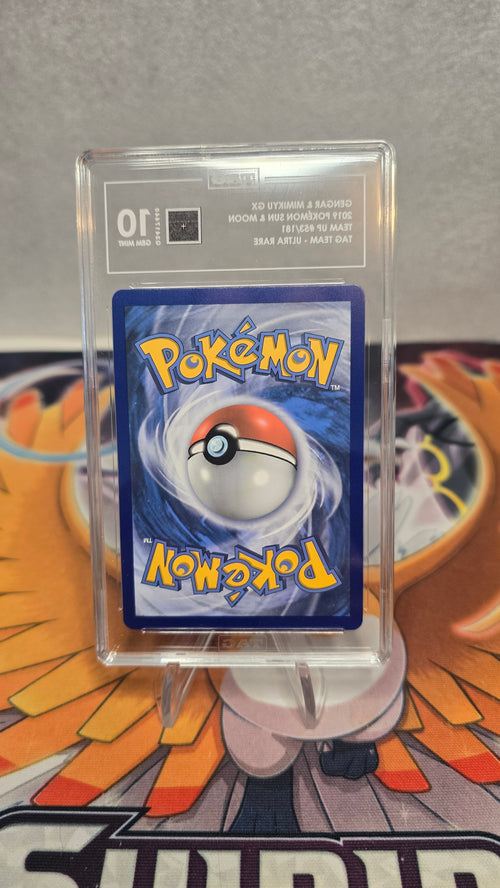 Gengar & Mimikyu GX TAG TEAM 53/181 PSA/TAG 10 – Team Up Pokémon Card