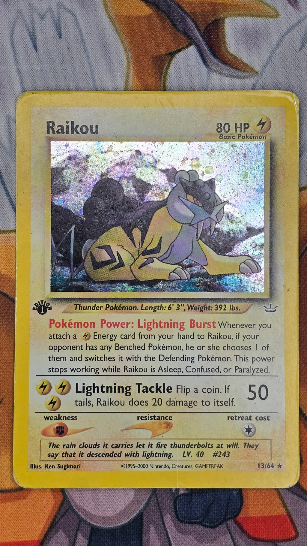 Raikou Holo 13/64 – Neo Revelation 1st Edition (EN) – RAW Played