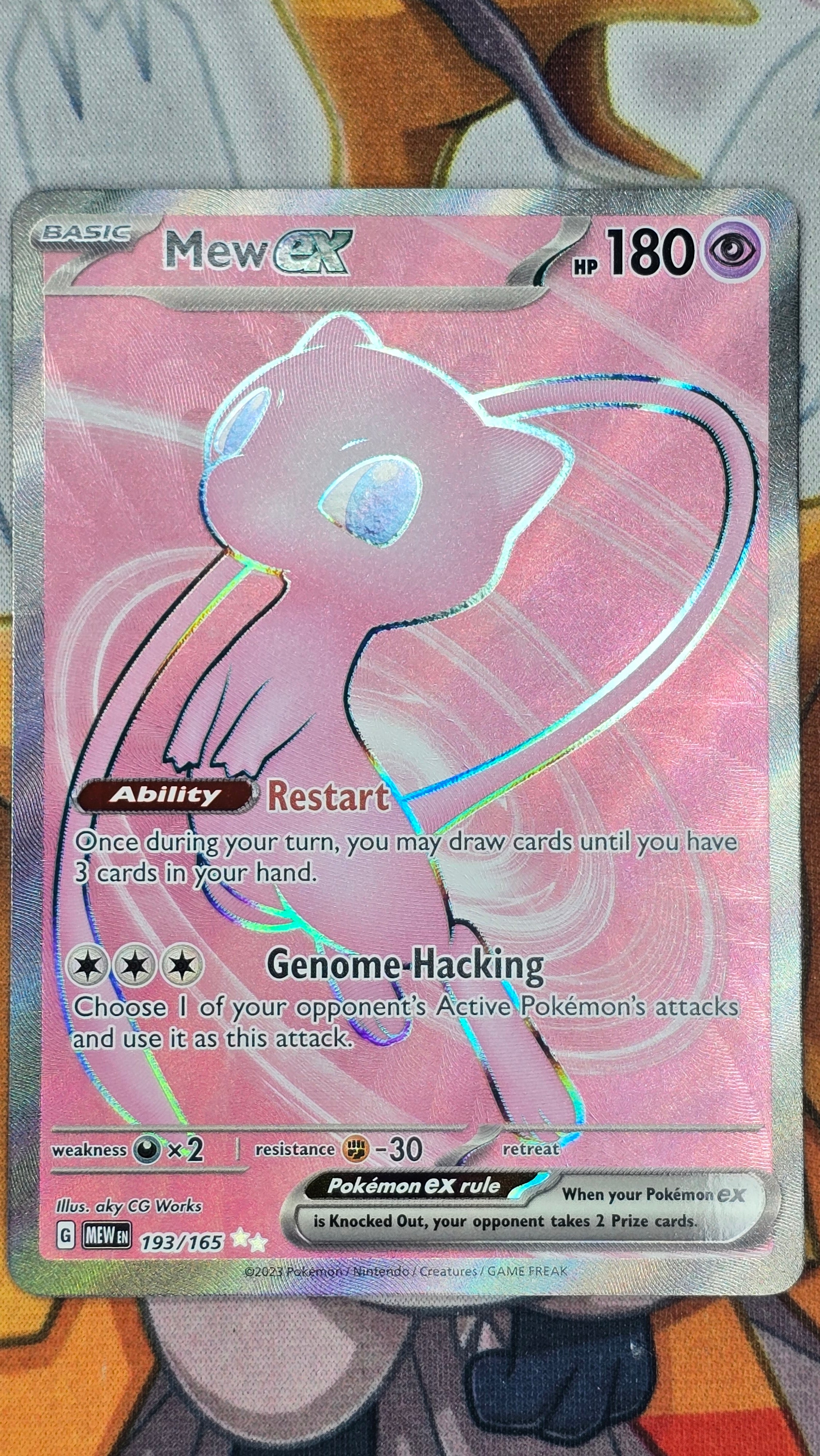 Mew ex Special Illustration Rare 193/165 – Pokémon 151 (MEW EN) 2023 – RAW Near Mint