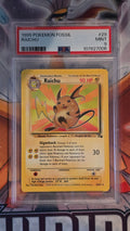 Raichu  #29/62 – Fossil (EN) 1999 – PSA 9 MINT