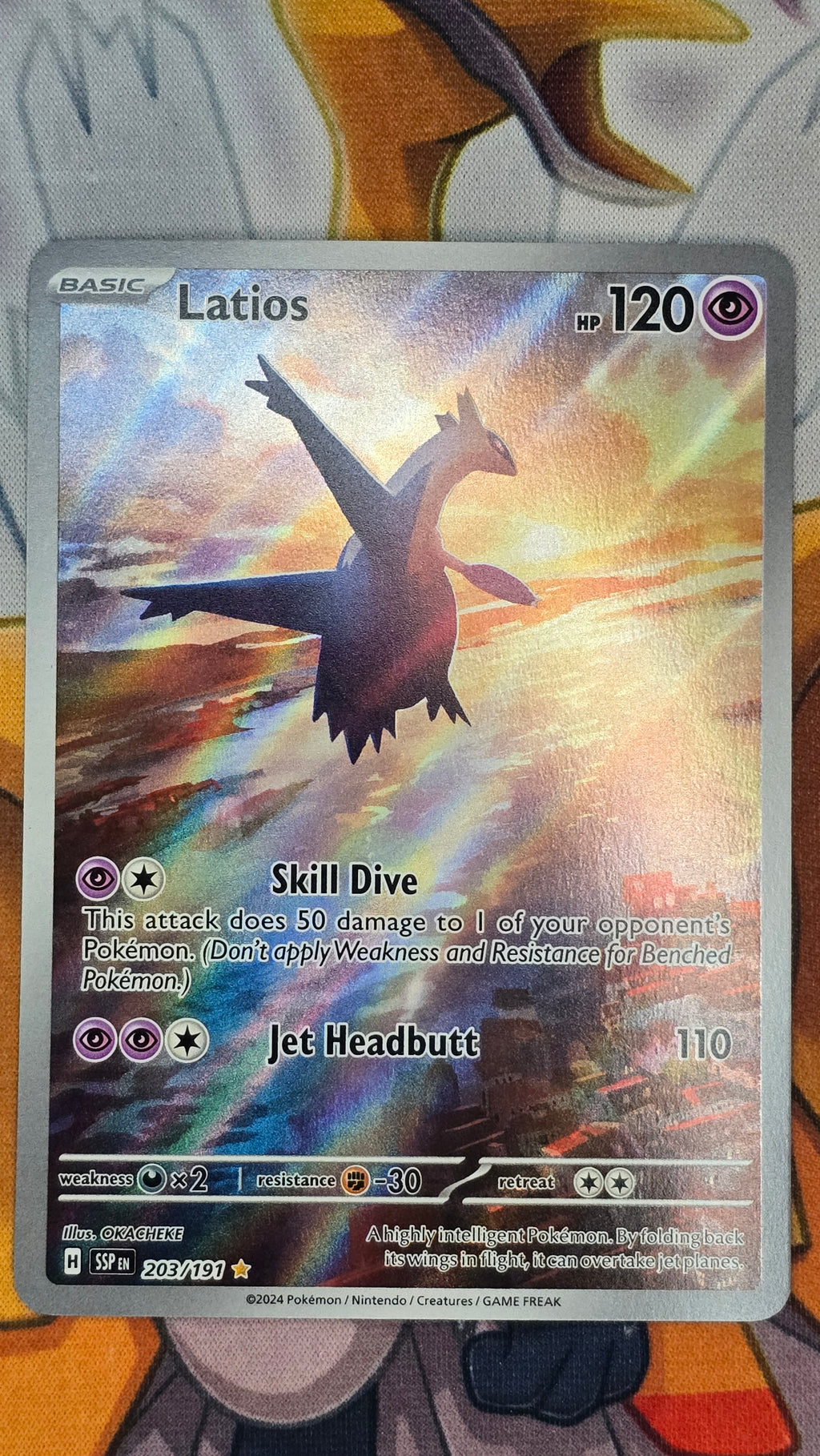 Latios #203/191 – Surging Sparks – Illustration Rare (SSP) NM