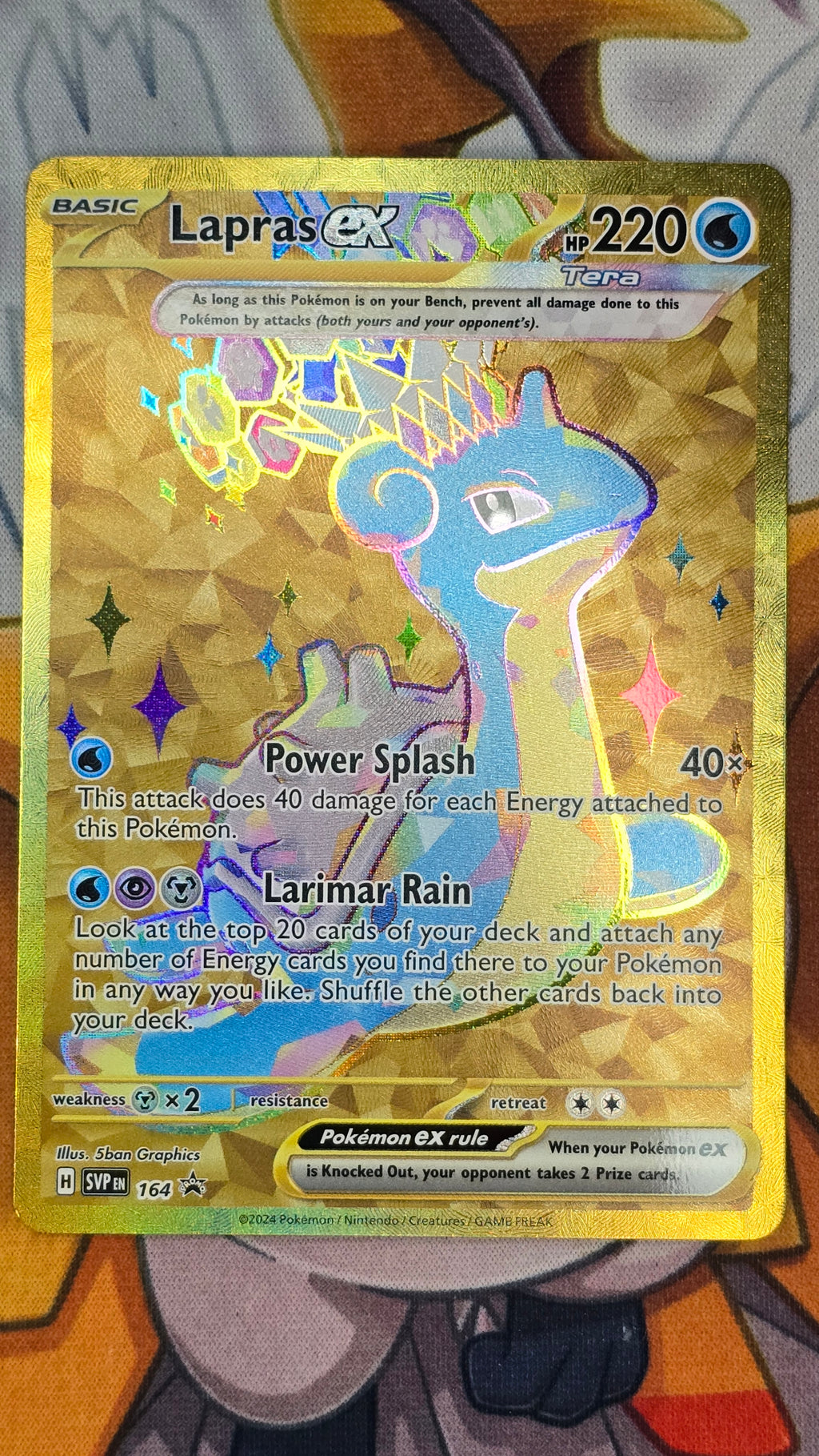 Lapras ex #164 – Black Star Promo 2024 – Gold - NM