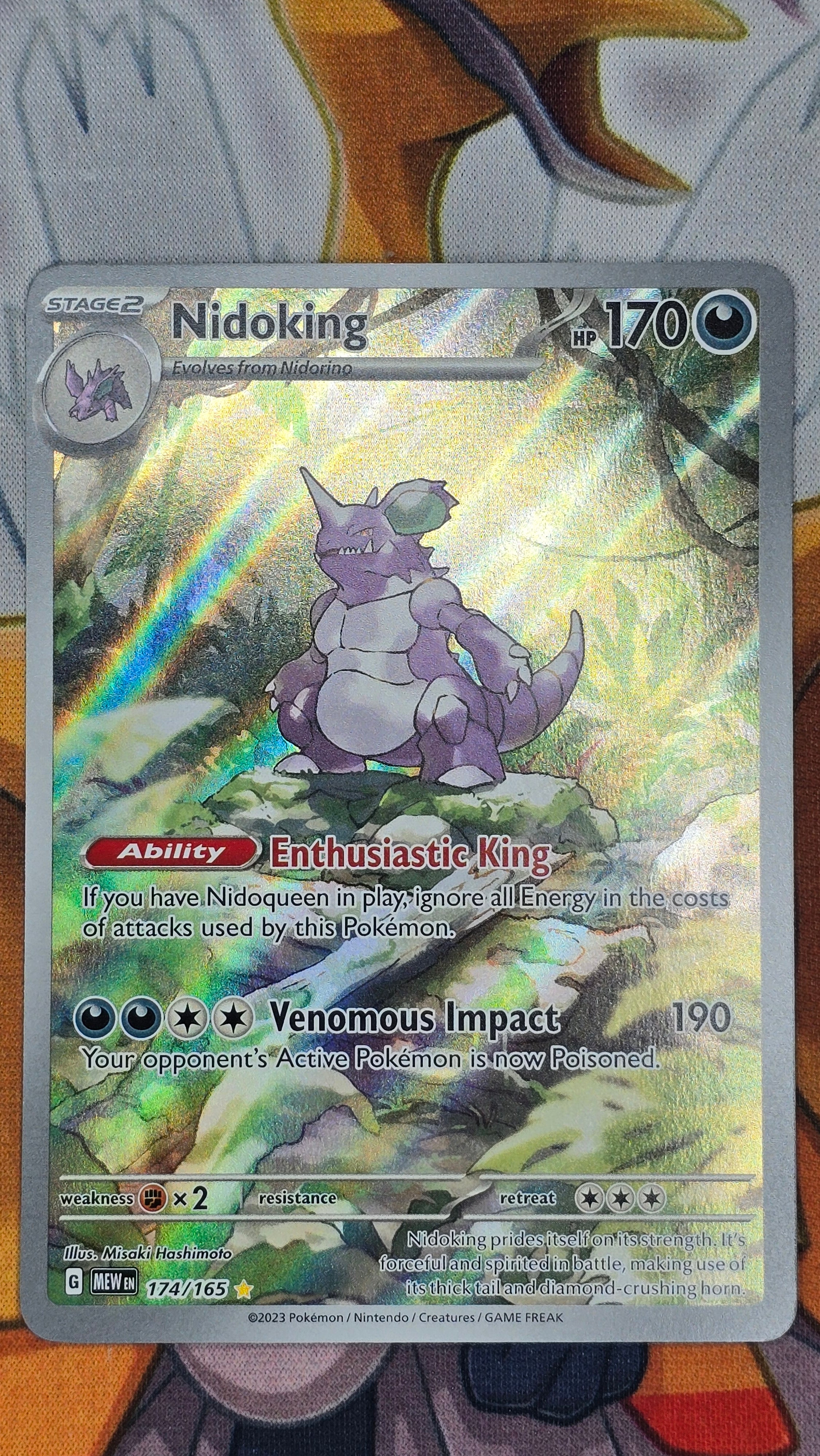 Nidoking 174/165 - NM - POKEMON 151 (Illustration Rare)