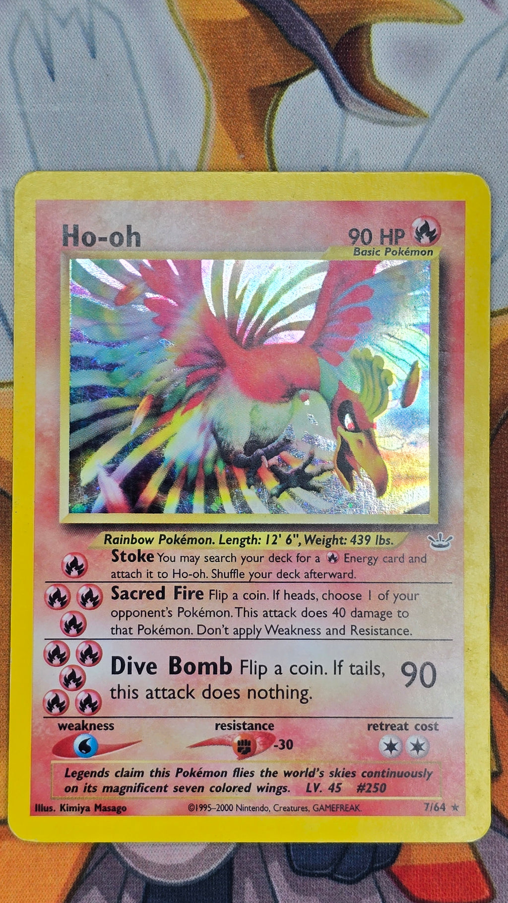Ho-oh 7/64 - HP - Neo Revelation Holo (2000)