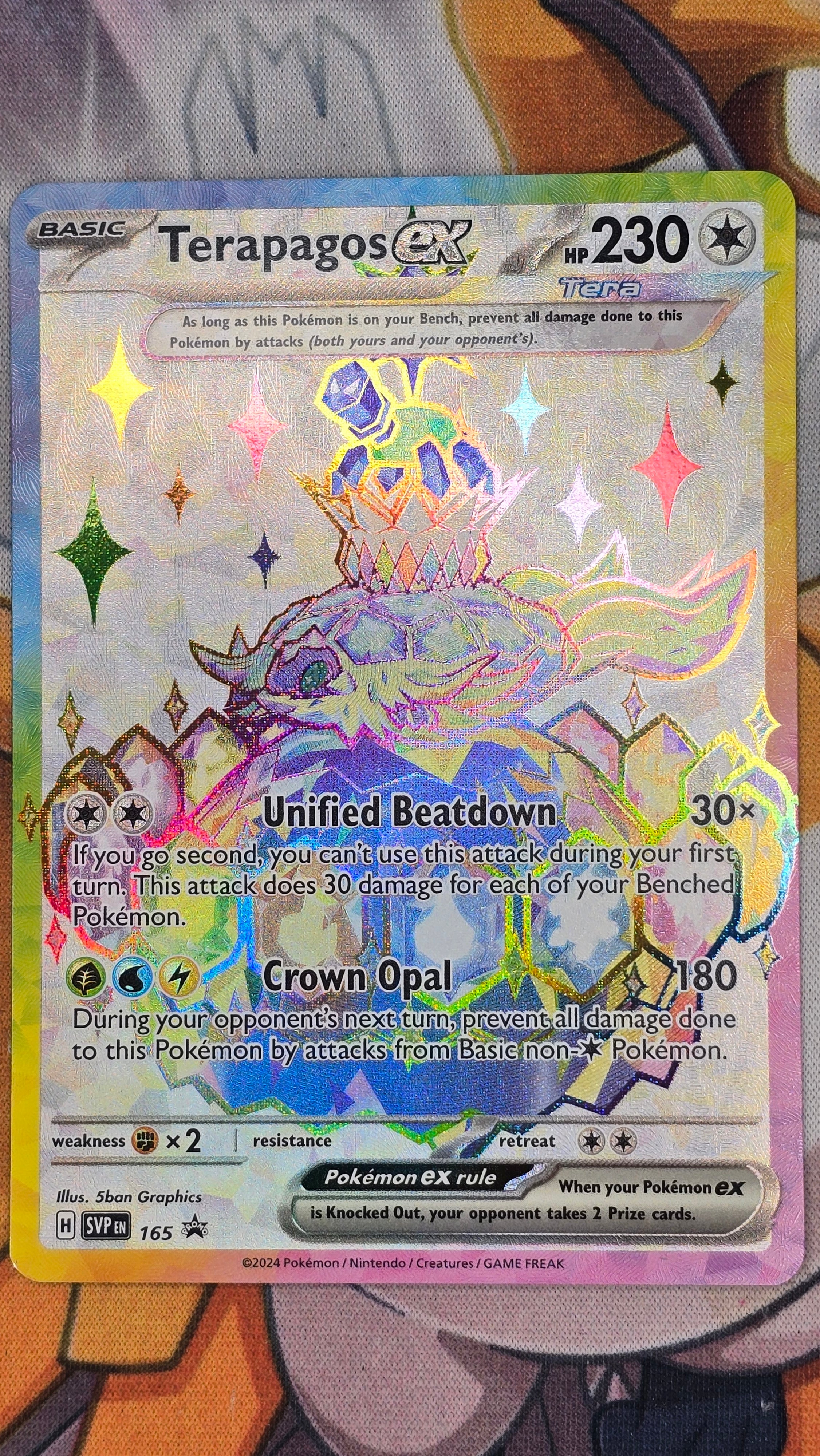 Terapagos ex  EN 165 - NM - Scarlet & Violet Promo (Hyper Rare)