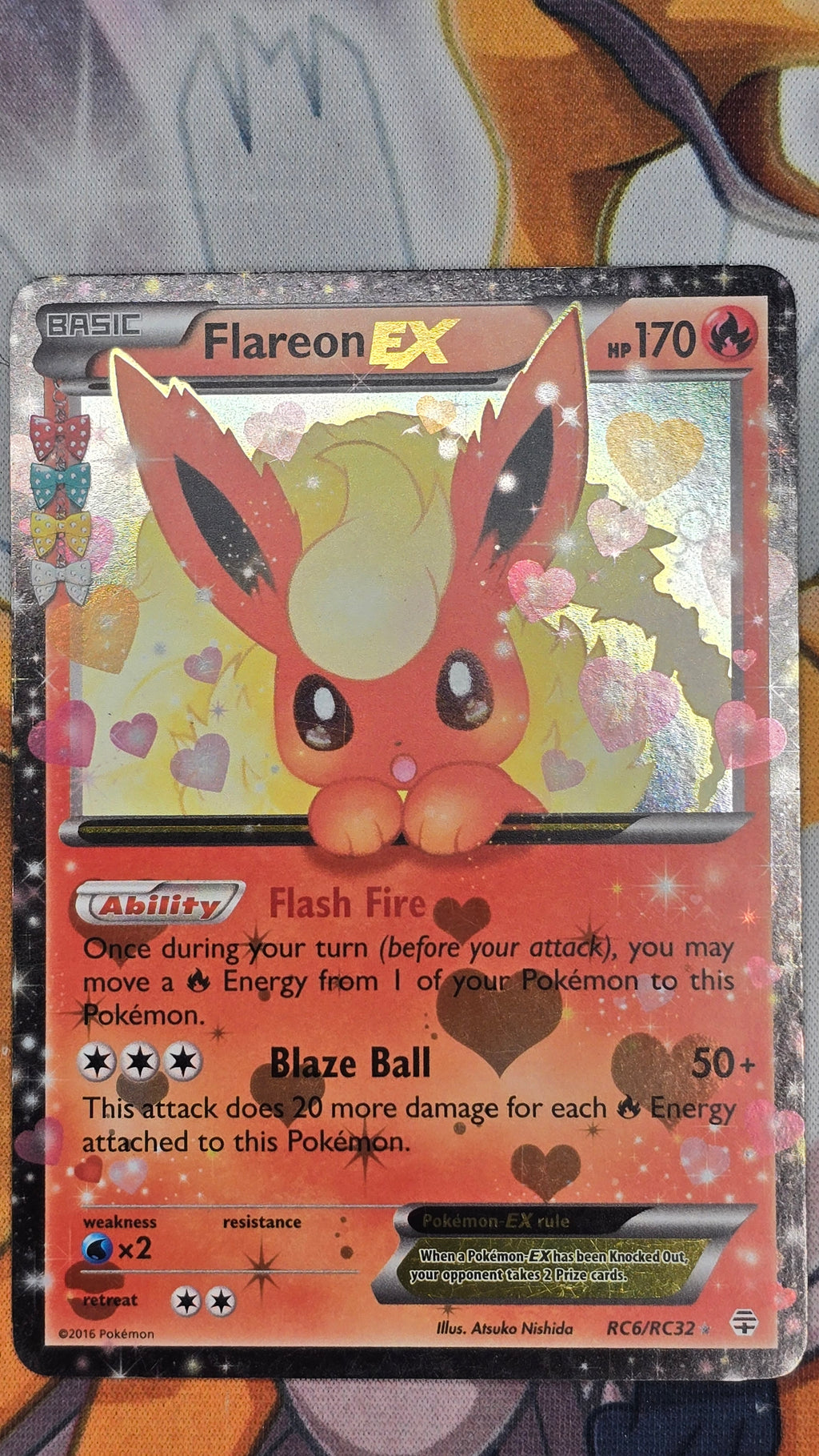 Flareon EX RC6/RC32 - LP - Générations Full Art (2016)