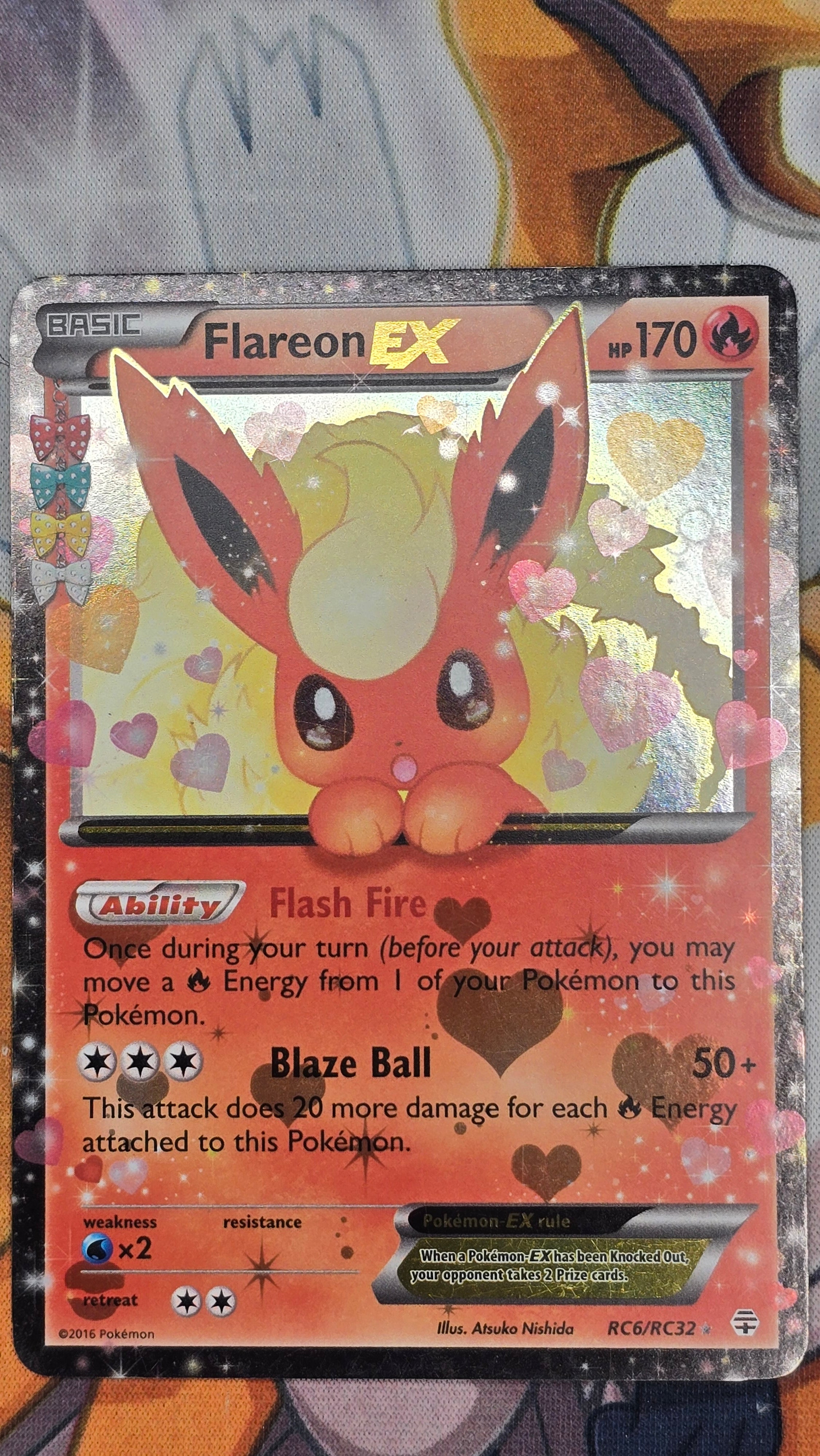 Flareon EX RC6/RC32 - LP - Générations Full Art (2016)