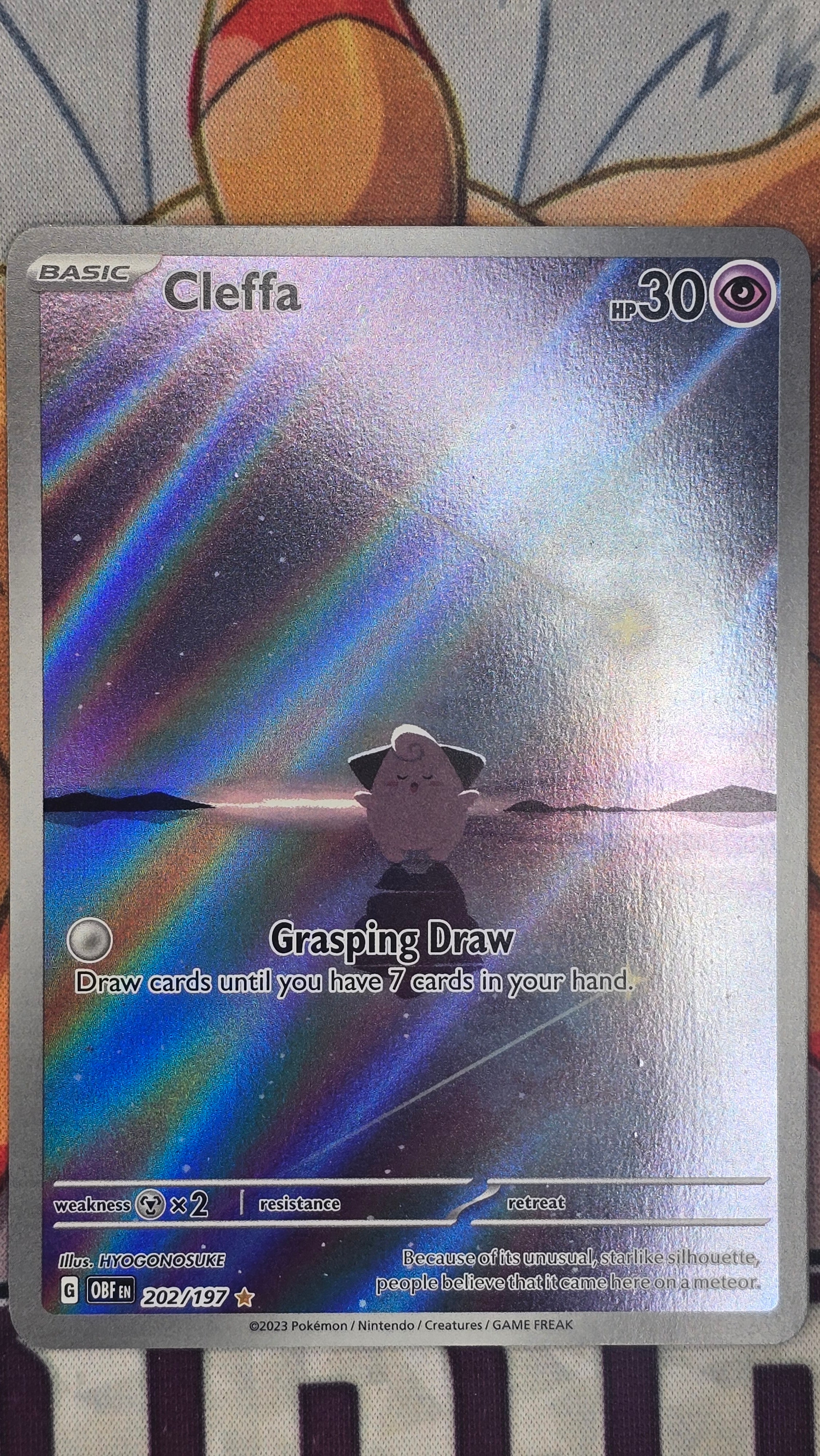 Cleffa 202/197 - Illustration Rare - Obsidian Flames - NM