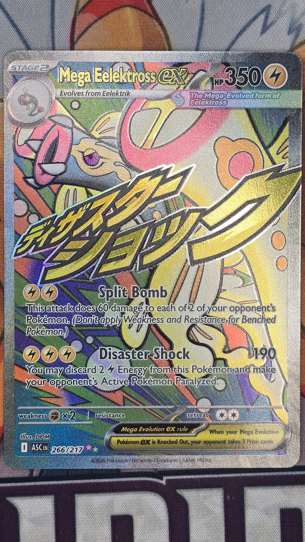 Mega Eelektross ex 266/217 - Mega Attack Rare- Ascended Heroes- NM